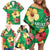 Custom Vanuatu Cricket Family Matching Off Shoulder Short Dress and Hawaiian Shirt 2024 Tropical Flowers Version