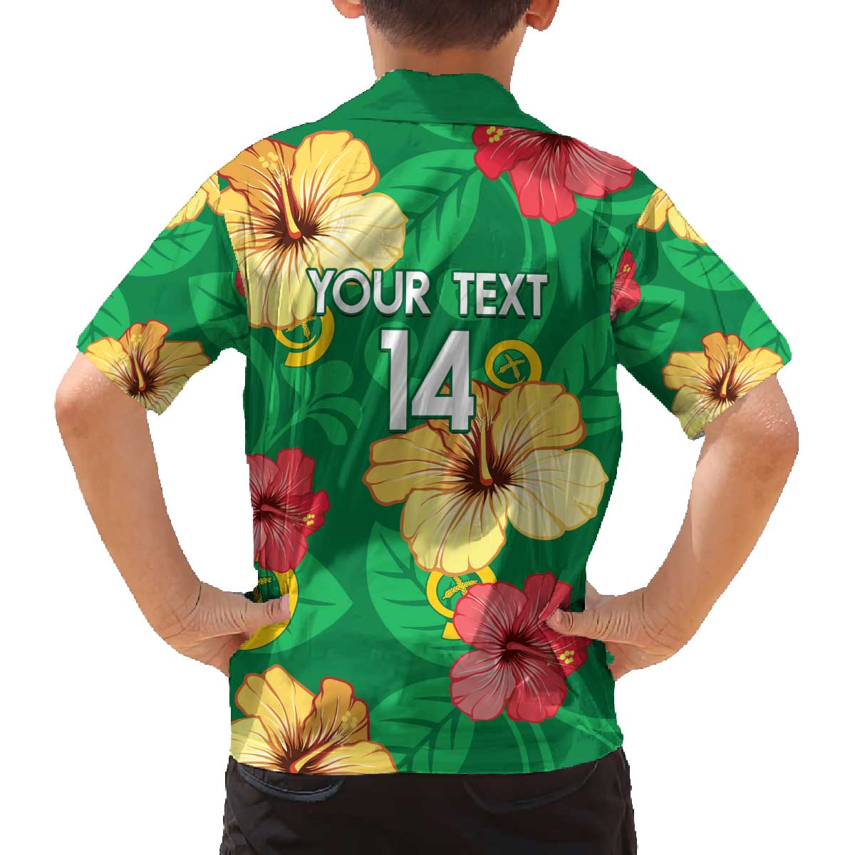 Custom Vanuatu Cricket Family Matching Puletasi and Hawaiian Shirt 2024 Tropical Flowers Version LT14 - Polynesian Pride