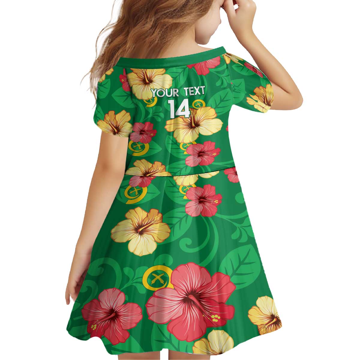 Custom Vanuatu Cricket Family Matching Puletasi and Hawaiian Shirt 2024 Tropical Flowers Version LT14 - Polynesian Pride