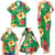 Custom Vanuatu Cricket Family Matching Tank Maxi Dress and Hawaiian Shirt 2024 Tropical Flowers Version