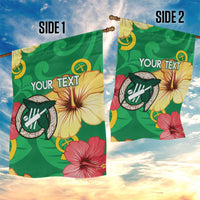 Custom Vanuatu Cricket Garden Flag 2024 Tropical Flowers Version LT14 - Polynesian Pride
