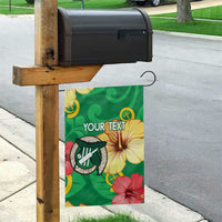 Custom Vanuatu Cricket Garden Flag 2024 Tropical Flowers Version LT14 - Polynesian Pride