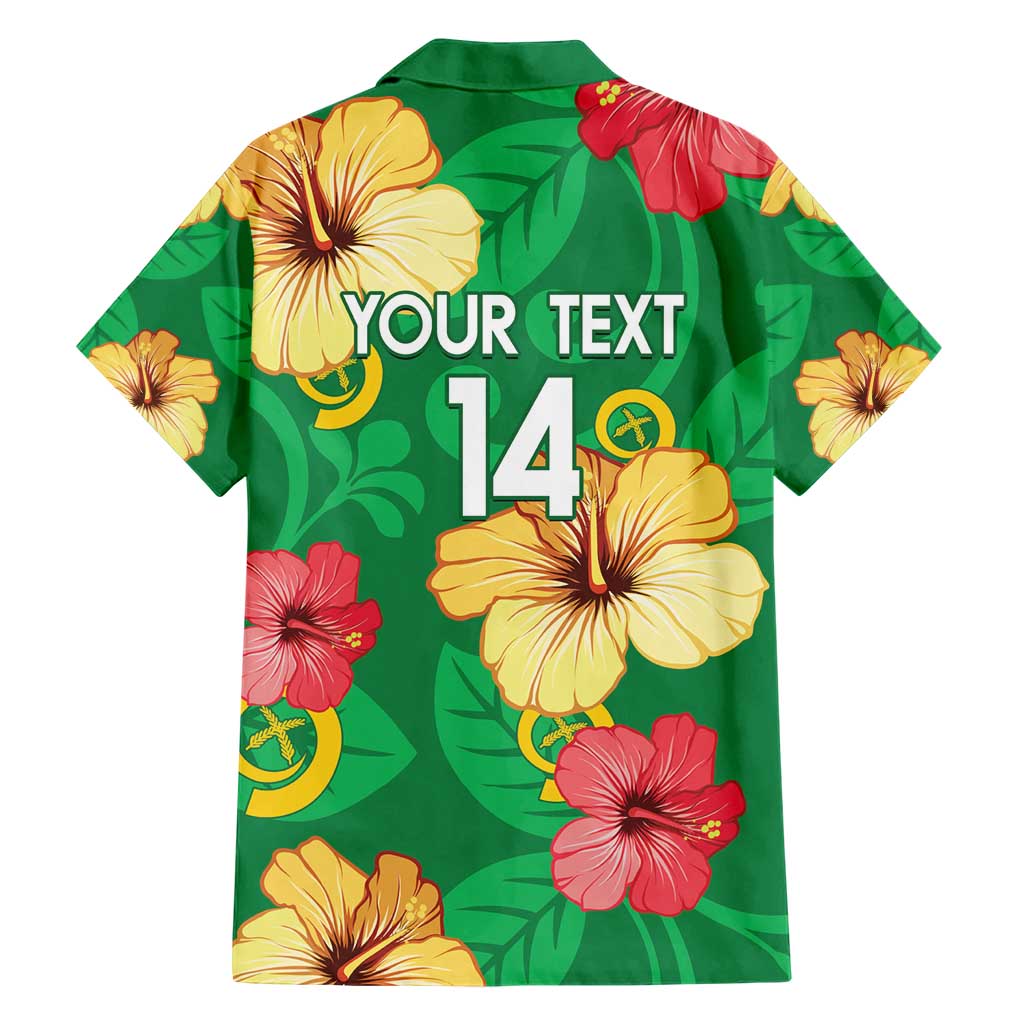 Custom Vanuatu Cricket Hawaiian Shirt 2024 Tropical Flowers Version LT14 - Polynesian Pride