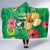 Custom Vanuatu Cricket Hooded Blanket 2024 Tropical Flowers Version