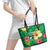 Custom Vanuatu Cricket Leather Tote Bag 2024 Tropical Flowers Version
