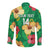 Custom Vanuatu Cricket Long Sleeve Button Shirt 2024 Tropical Flowers Version