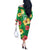 Custom Vanuatu Cricket Off The Shoulder Long Sleeve Dress 2024 Tropical Flowers Version