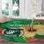 Custom Vanuatu Cricket Round Carpet 2024 Tropical Flowers Version