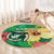 Custom Vanuatu Cricket Round Carpet 2024 Tropical Flowers Version