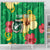 Custom Vanuatu Cricket Shower Curtain 2024 Tropical Flowers Version