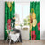 Custom Vanuatu Cricket Window Curtain 2024 Tropical Flowers Version