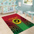 Custom Vanuatu Cricket Area Rug 2024 Polynesian Pattern Sporty Style