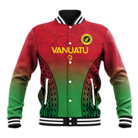 Custom Vanuatu Cricket Baseball Jacket 2024 Polynesian Pattern Sporty Style LT14 Unisex Red - Polynesian Pride