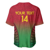 Custom Vanuatu Cricket Baseball Jersey 2024 Polynesian Pattern Sporty Style