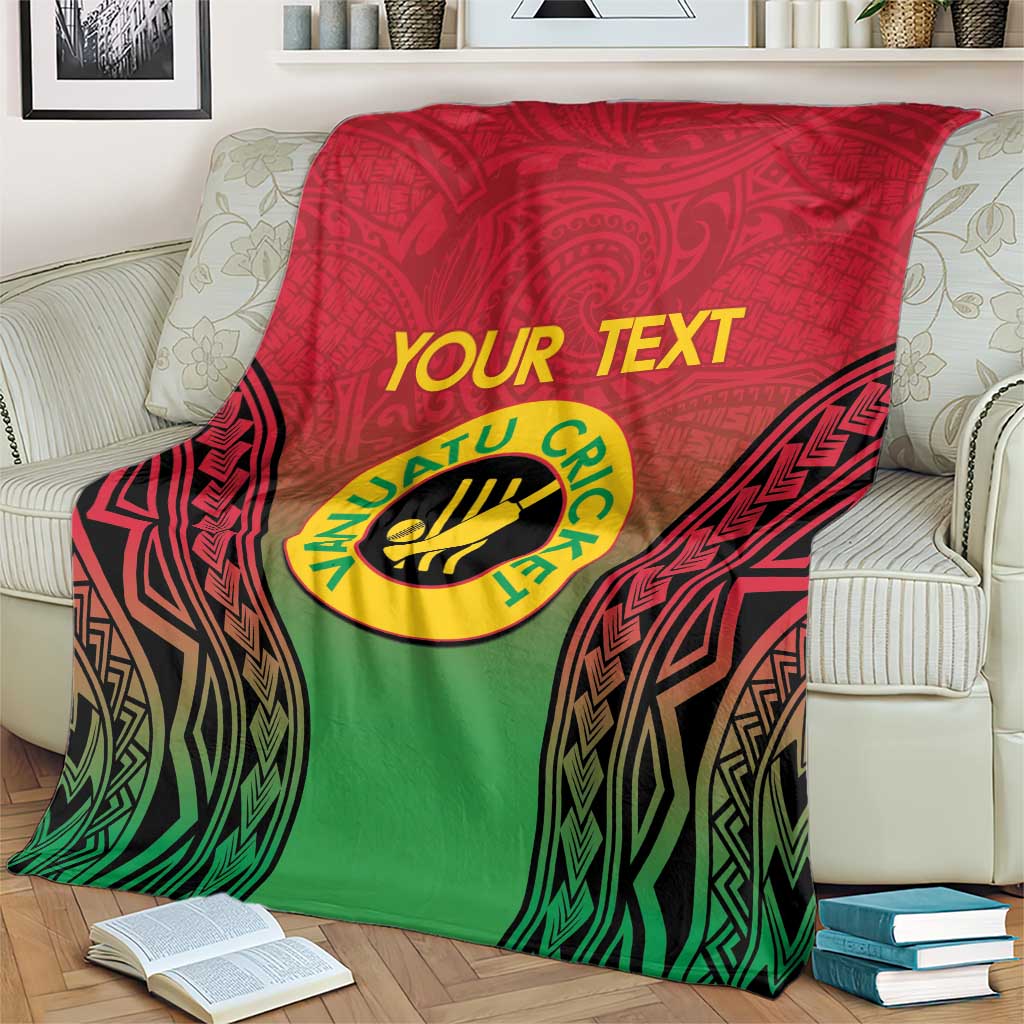 Custom Vanuatu Cricket Blanket 2024 Polynesian Pattern Sporty Style LT14 - Polynesian Pride