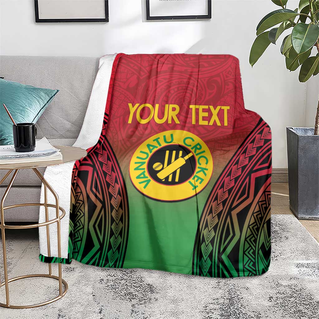 Custom Vanuatu Cricket Blanket 2024 Polynesian Pattern Sporty Style LT14 - Polynesian Pride