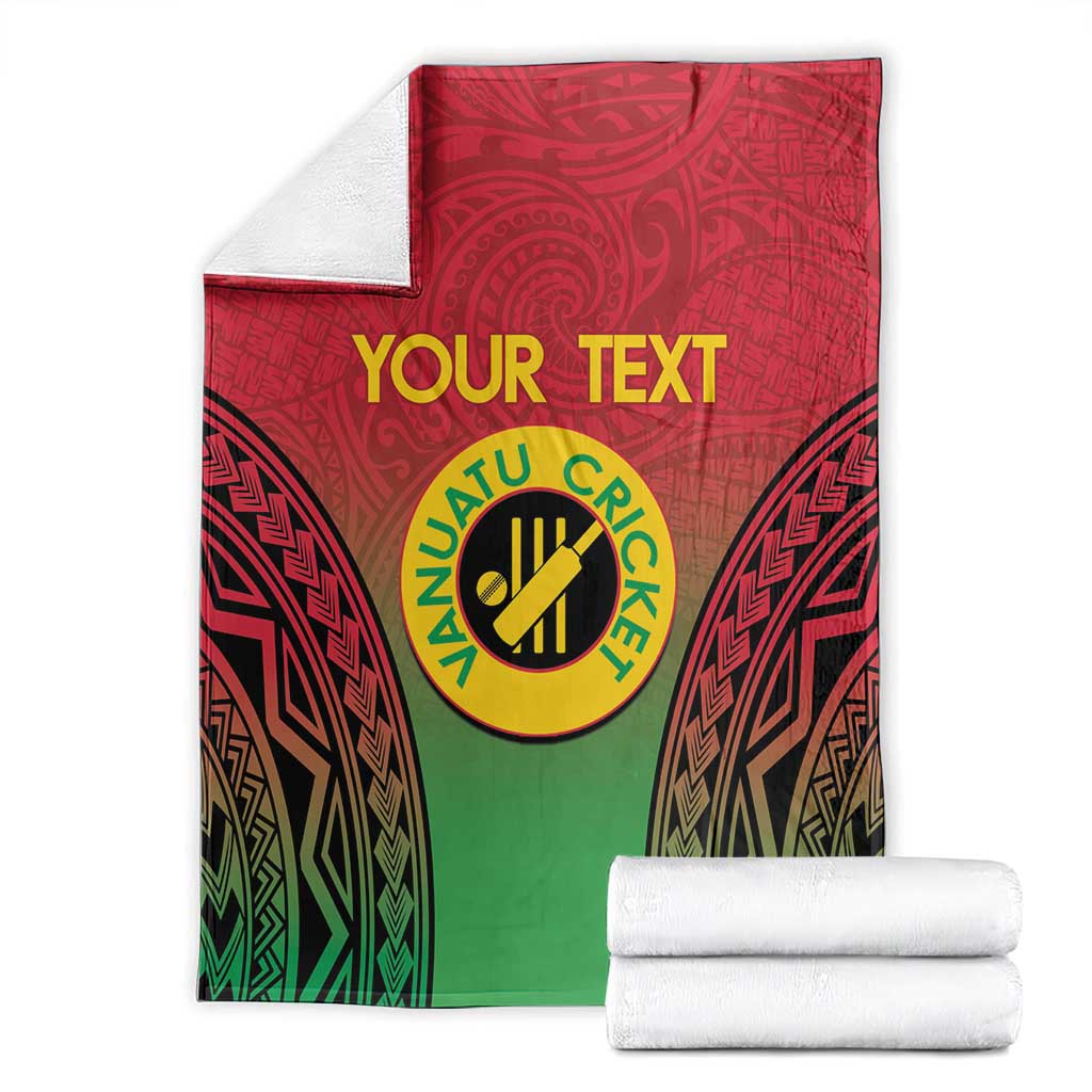 Custom Vanuatu Cricket Blanket 2024 Polynesian Pattern Sporty Style LT14 - Polynesian Pride