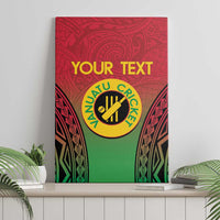 Custom Vanuatu Cricket Canvas Wall Art 2024 Polynesian Pattern Sporty Style LT14 - Polynesian Pride