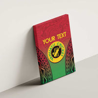Custom Vanuatu Cricket Canvas Wall Art 2024 Polynesian Pattern Sporty Style LT14 - Polynesian Pride