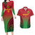 Custom Vanuatu Cricket Couples Matching Long Sleeve Bodycon Dress and Hawaiian Shirt 2024 Polynesian Pattern Sporty Style
