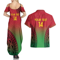 Custom Vanuatu Cricket Couples Matching Summer Maxi Dress and Hawaiian Shirt 2024 Polynesian Pattern Sporty Style LT14 - Polynesian Pride