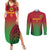 Custom Vanuatu Cricket Couples Matching Summer Maxi Dress and Long Sleeve Button Shirt 2024 Polynesian Pattern Sporty Style