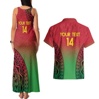 Custom Vanuatu Cricket Couples Matching Tank Maxi Dress and Hawaiian Shirt 2024 Polynesian Pattern Sporty Style LT14 - Polynesian Pride