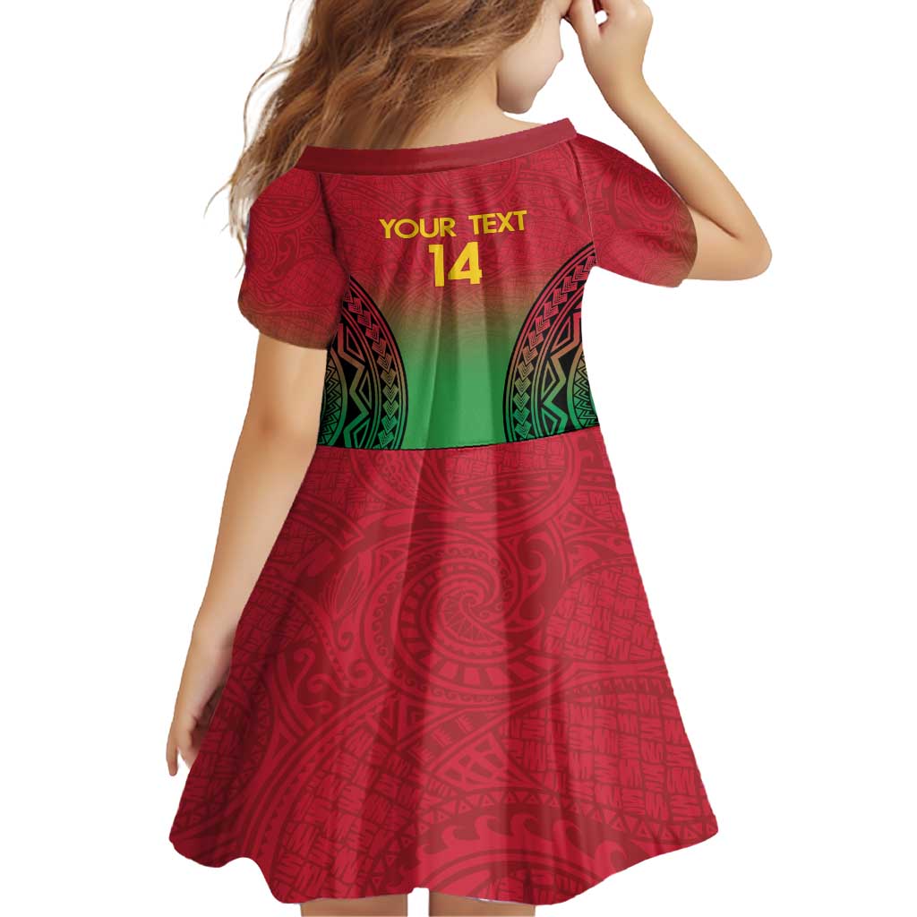 Custom Vanuatu Cricket Family Matching Off Shoulder Maxi Dress and Hawaiian Shirt 2024 Polynesian Pattern Sporty Style LT14 - Polynesian Pride