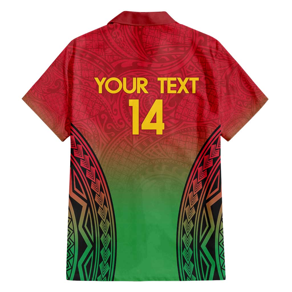 Custom Vanuatu Cricket Family Matching Off Shoulder Maxi Dress and Hawaiian Shirt 2024 Polynesian Pattern Sporty Style LT14 - Polynesian Pride