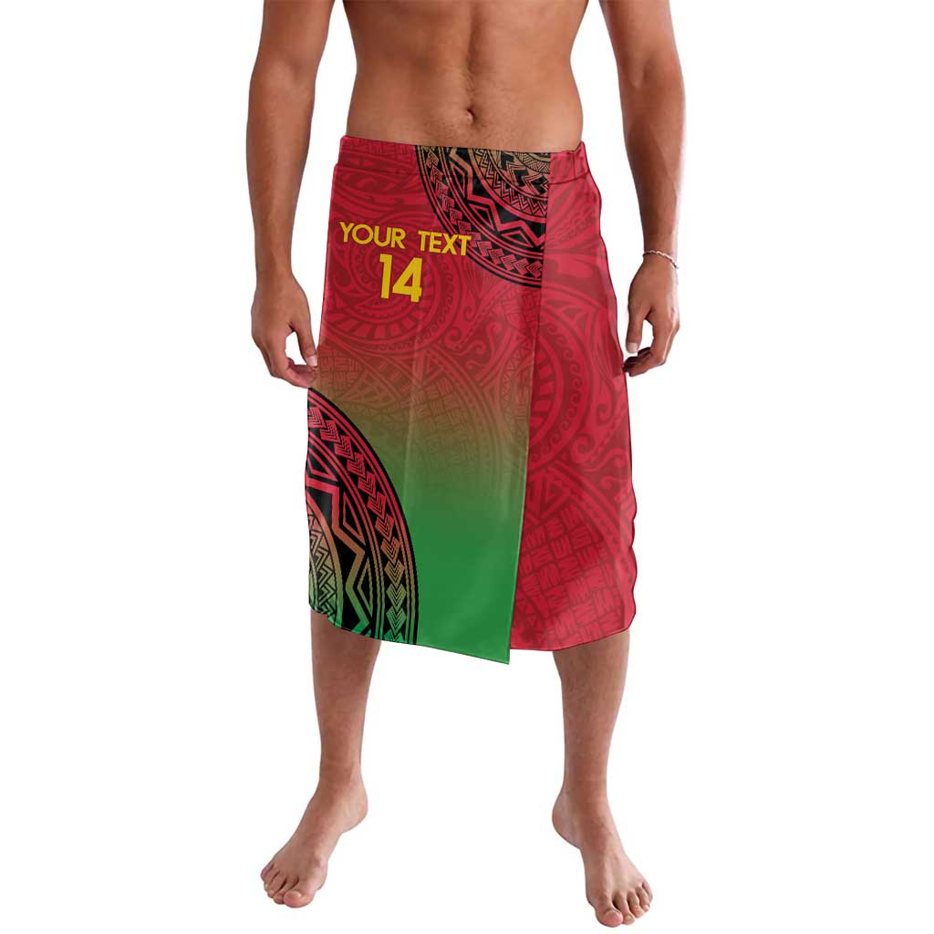 Custom Vanuatu Cricket Lavalava 2024 Polynesian Pattern Sporty Style LT14 Red - Polynesian Pride
