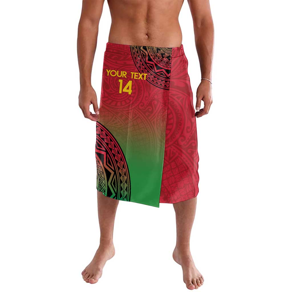 Custom Vanuatu Cricket Lavalava 2024 Polynesian Pattern Sporty Style