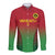 Custom Vanuatu Cricket Long Sleeve Button Shirt 2024 Polynesian Pattern Sporty Style