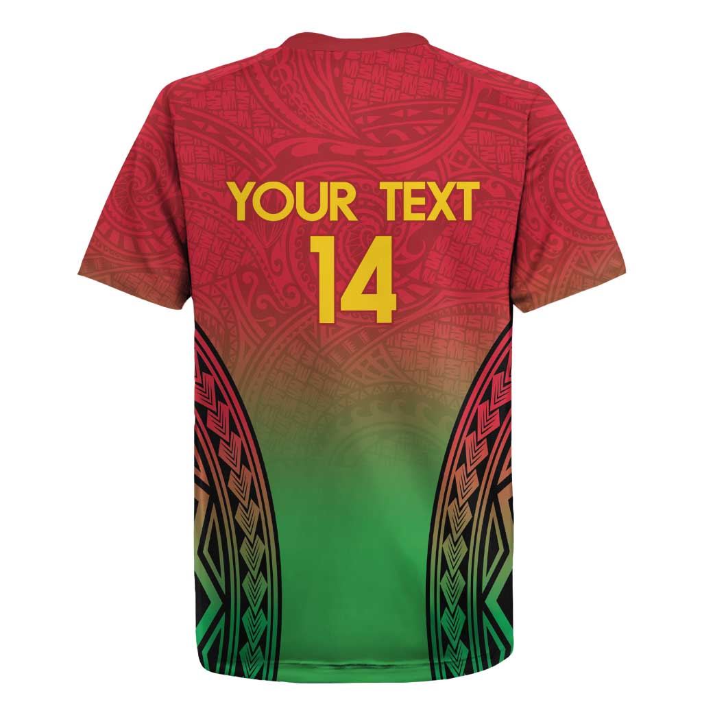 Custom Vanuatu Cricket Rugby Jersey 2024 Polynesian Pattern Sporty Style LT14 - Polynesian Pride