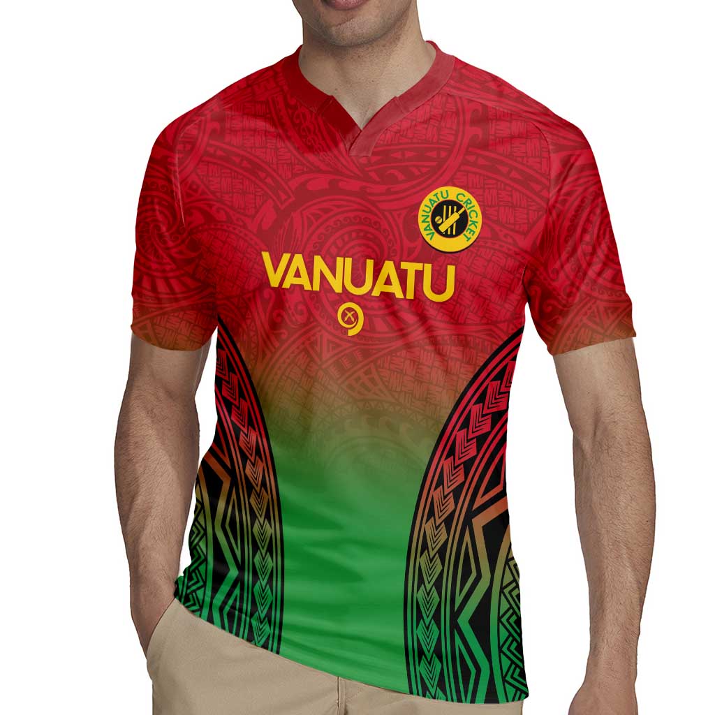 Custom Vanuatu Cricket Rugby Jersey 2024 Polynesian Pattern Sporty Style LT14 - Polynesian Pride