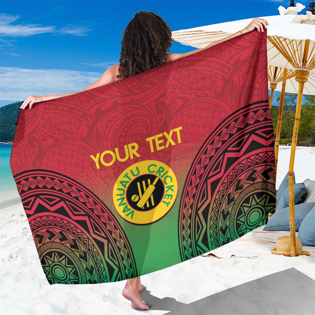 Custom Vanuatu Cricket Sarong 2024 Polynesian Pattern Sporty Style