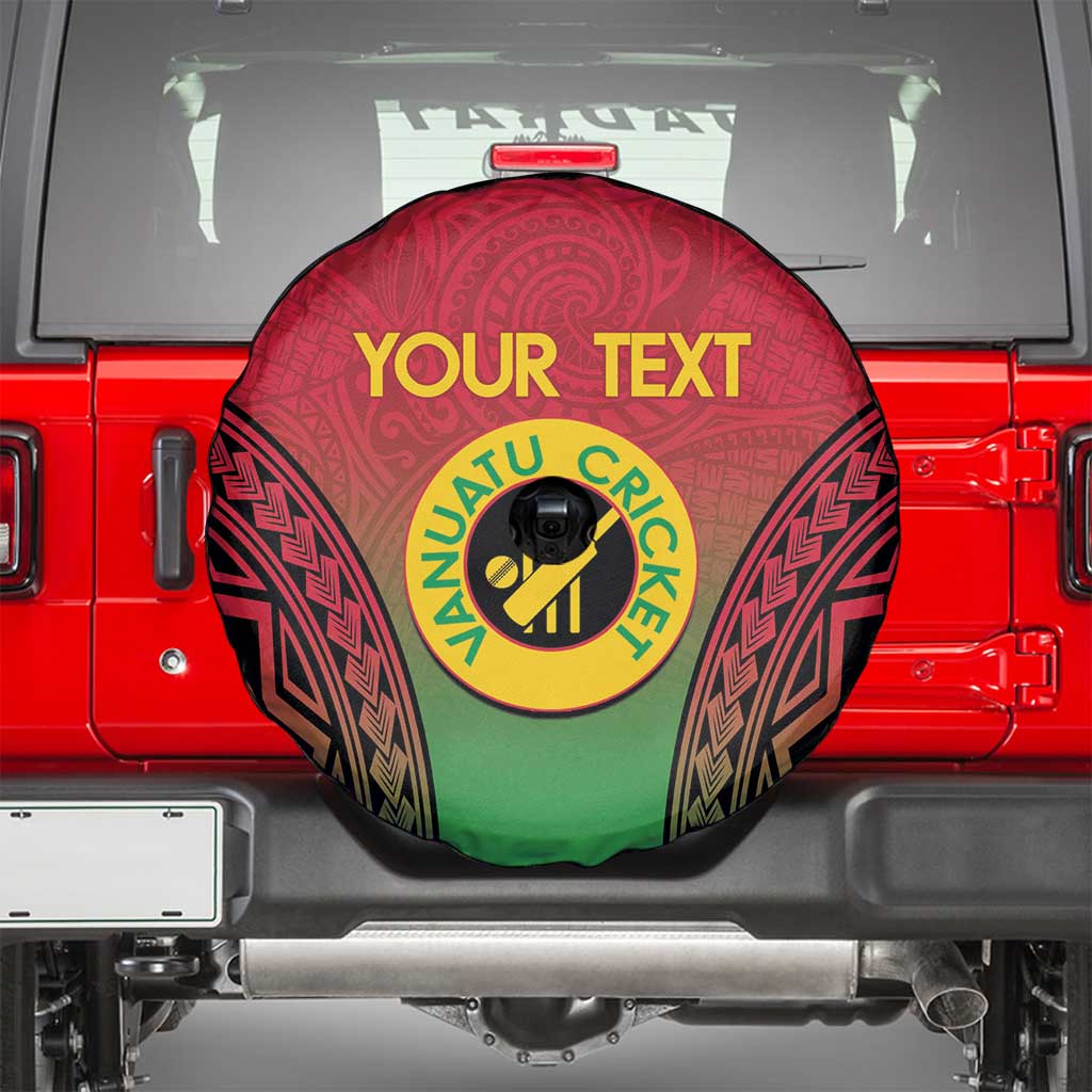 Custom Vanuatu Cricket Spare Tire Cover 2024 Polynesian Pattern Sporty Style LT14 - Polynesian Pride