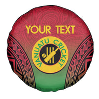 Custom Vanuatu Cricket Spare Tire Cover 2024 Polynesian Pattern Sporty Style LT14 - Polynesian Pride