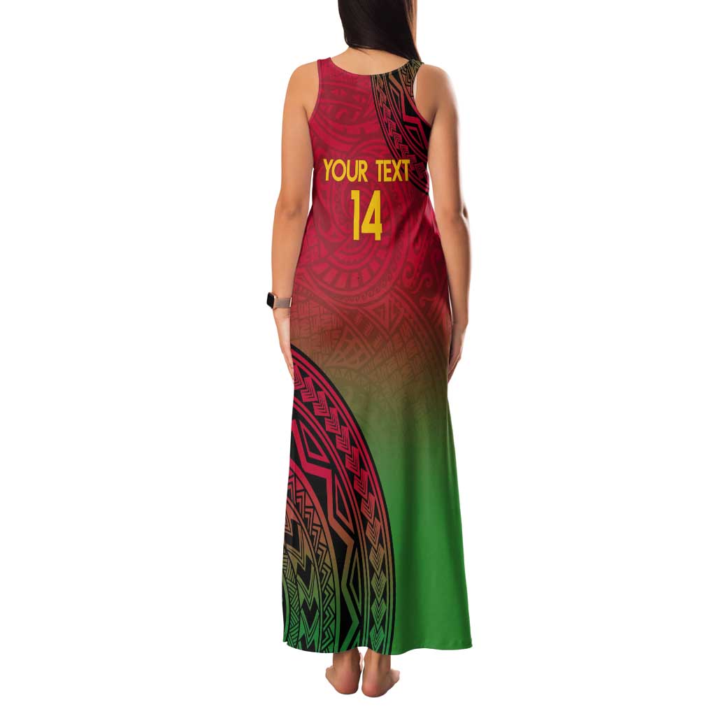 Custom Vanuatu Cricket Tank Maxi Dress 2024 Polynesian Pattern Sporty Style LT14 - Polynesian Pride