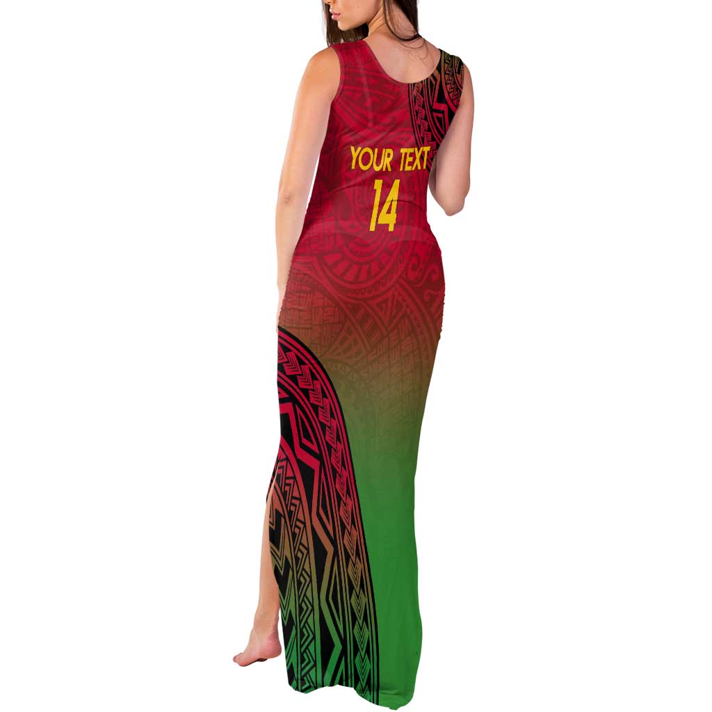 Custom Vanuatu Cricket Tank Maxi Dress 2024 Polynesian Pattern Sporty Style LT14 - Polynesian Pride