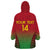 Custom Vanuatu Cricket Wearable Blanket Hoodie 2024 Polynesian Pattern Sporty Style