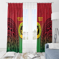 Custom Vanuatu Cricket Window Curtain 2024 Polynesian Pattern Sporty Style LT14 - Polynesian Pride
