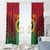 Custom Vanuatu Cricket Window Curtain 2024 Polynesian Pattern Sporty Style