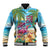 Flamingo Aloha Hawaii Baseball Jacket It's 5 O’Clock Somewhere Tropical Vibes - Polynesian Pride