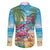 Flamingo Aloha Hawaii Family Matching Puletasi and Hawaiian Shirt It's 5 O’Clock Somewhere Tropical Vibes - Polynesian Pride