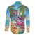 Flamingo Aloha Hawaii Family Matching Puletasi and Hawaiian Shirt It's 5 O’Clock Somewhere Tropical Vibes - Polynesian Pride