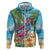 Flamingo Aloha Hawaii Zip Hoodie It's 5 O’Clock Somewhere Tropical Vibes - Polynesian Pride