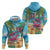 Flamingo Aloha Hawaii Zip Hoodie It's 5 O’Clock Somewhere Tropical Vibes - Polynesian Pride