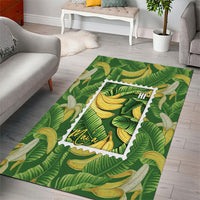 Aloha Hawaii Maia Area Rug Hawaiian Banana Stylized Stamp LT14 - Polynesian Pride