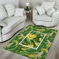 Aloha Hawaii Maia Area Rug Hawaiian Banana Stylized Stamp LT14 - Polynesian Pride