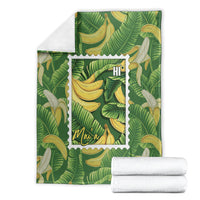 Aloha Hawaii Maia Blanket Hawaiian Banana Stylized Stamp LT14 - Polynesian Pride